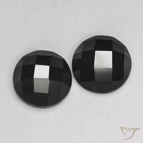 Gemme di Spinello Nero naturale da 6.52 ct, Rotondo, Opaco