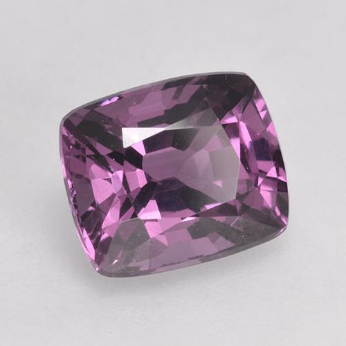 Spinello naturale porpora da 1,68 ct, taglio a cuscino, VVS