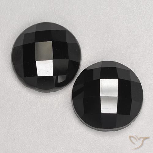 6.77ctw Naturale Nero Spinello, Rotondo, Opaco