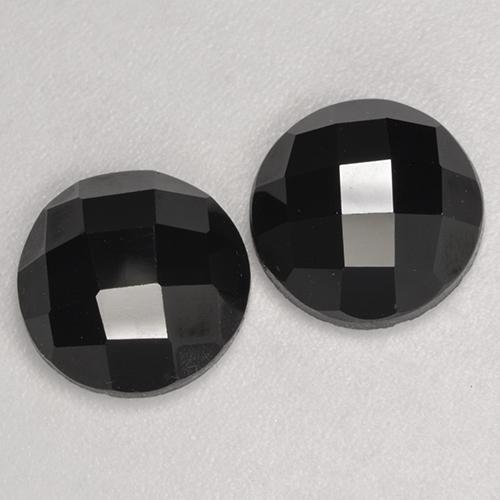 Gemme di Spinello Nero naturale da 6.71 ct, Taglio rotondo, Opaco