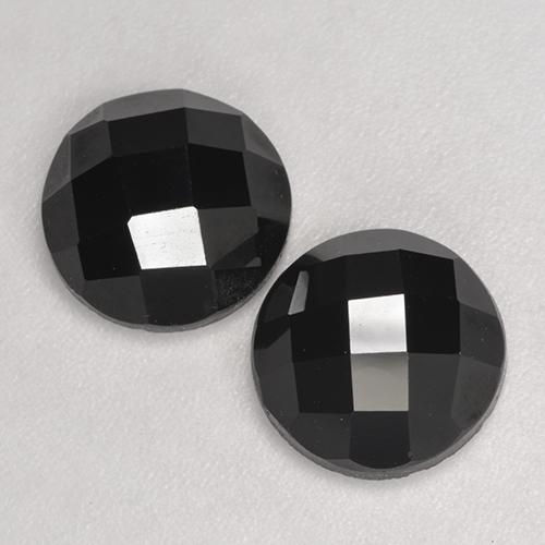 Gemme di Spinello Nero naturale da 6.71 ct, Taglio rotondo, Opaco