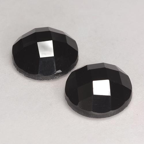 Gemme di Spinello Nero naturale da 6.70 ct, Taglio rotondo, Opaco