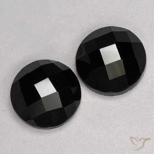 Gemme di Spinello Nero naturale da 6.98 ct, Rotondo, Opaco