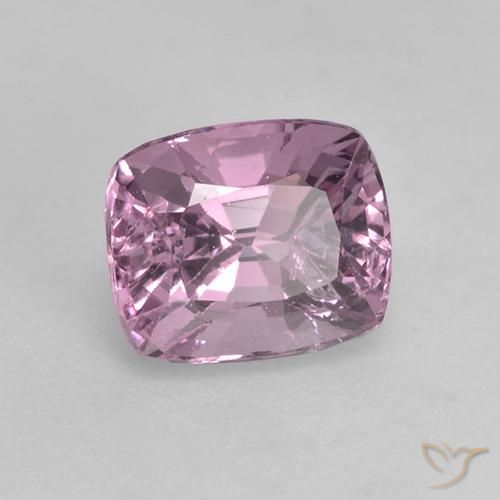 Spinello Viola rosato chiaro naturale da 1.55 ct, Cuscino, VS