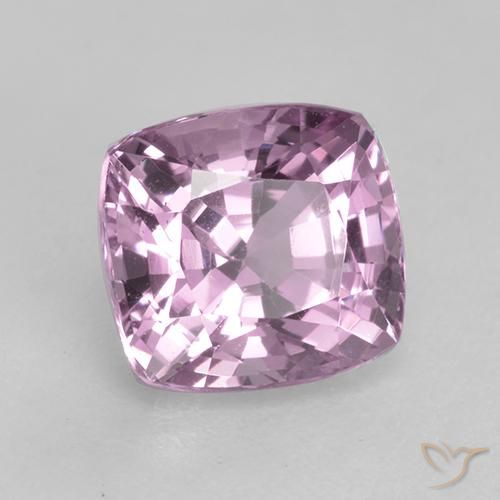 Spinello Viola grigiastro chiaro naturale da 1.62 ct, Cuscino, VVS-VS