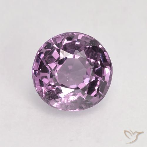 Spinello Viola chiaro naturale da 0.59 ct, Taglio rotondo, VS