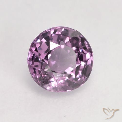 Spinello Viola chiaro naturale da 0.59 ct, Taglio rotondo, VS