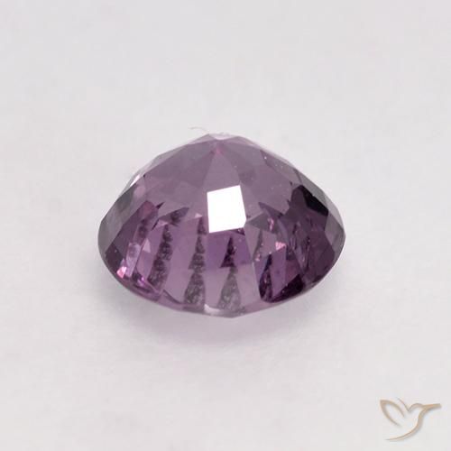 Spinello Viola chiaro naturale da 0.59 ct, Taglio rotondo, VS
