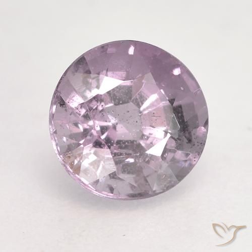 Spinello Viola chiaro naturale da 0.60 ct, Rotondo, VS