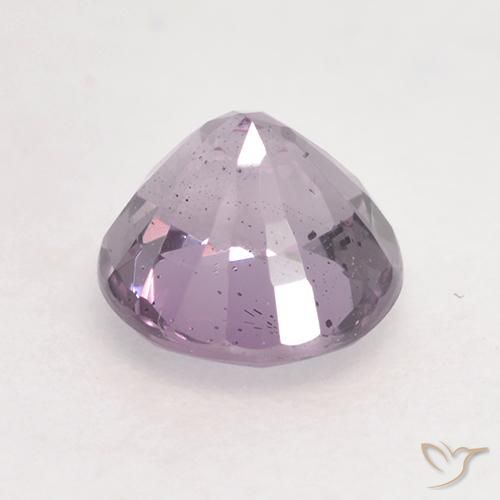 Spinello Viola chiaro naturale da 0.60 ct, Rotondo, VS