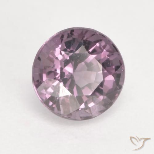 Spinello Tono malva profondo naturale da 0.65 ct, Taglio rotondo, VVS-VS