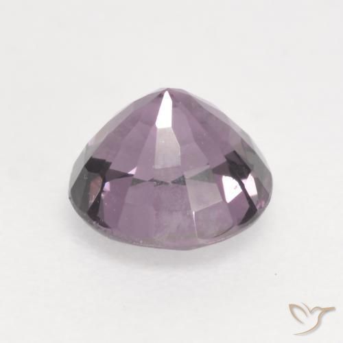 Spinello Tono malva profondo naturale da 0.65 ct, Taglio rotondo, VVS-VS