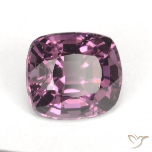 Spinello Viola medio-scuro naturale da 1.42 ct, Cuscino, VVS-VS