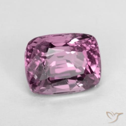 Spinello Viola scuro naturale da 1.66 ct, Cuscino, VS