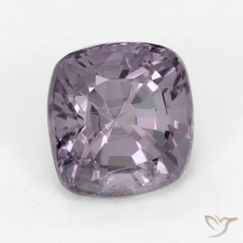 Spinello Viola grigio naturale da 1.38 ct, Cuscino, VS