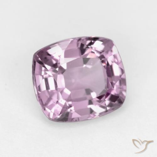 Spinello Rosa chiaro-Viola naturale da 1.25 ct, Cuscino, VS