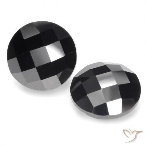 11.50ctw Naturale Nero Spinello, Rotondo, Opaco