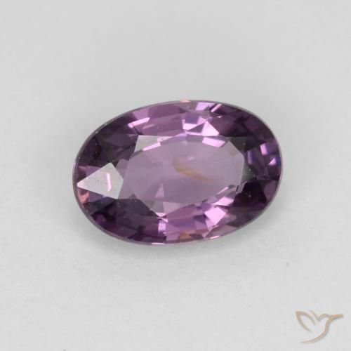 Spinello Viola scuro naturale da 0.55 ct, Ovale, VS-SI