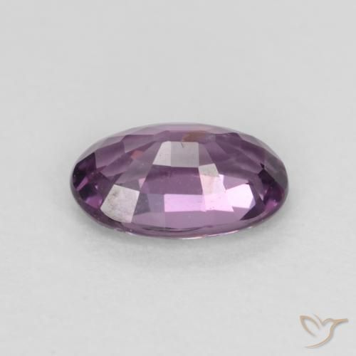 Spinello Viola scuro naturale da 0.55 ct, Ovale, VS-SI