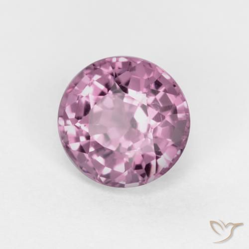 Spinello Viola medio naturale da 0.57 ct, Rotondo, VS