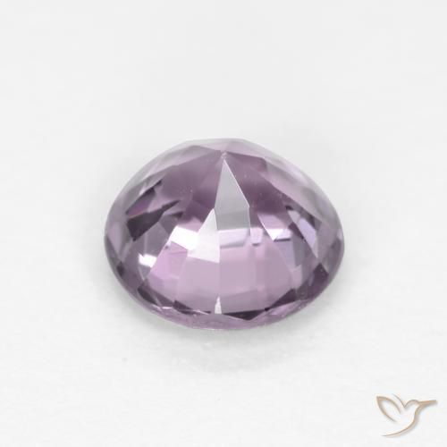 Spinello Viola grigio naturale da 0.60 ct, Rotondo, VVS-VS