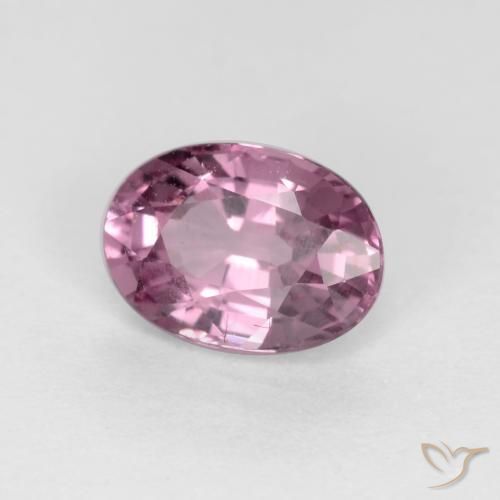 Spinello Viola rossastro chiaro naturale da 0.59 ct, Ovale, VS