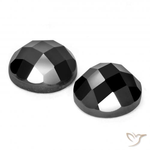 Gemme di Spinello Nero naturale da 7.96 ct, Rotondo, Opaco