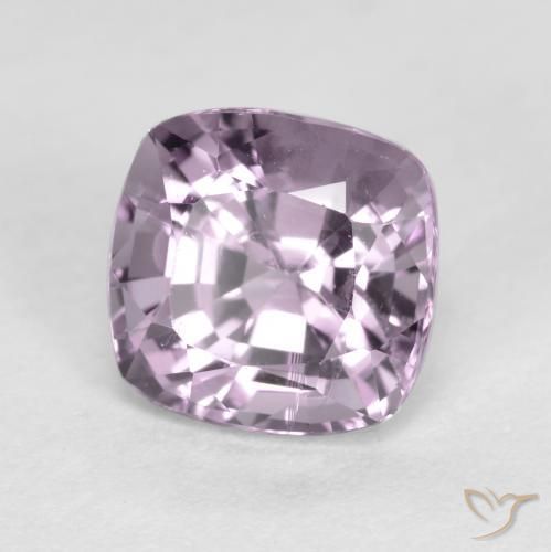 Spinello Viola grigio naturale da 1.35 ct, Cuscino, VS