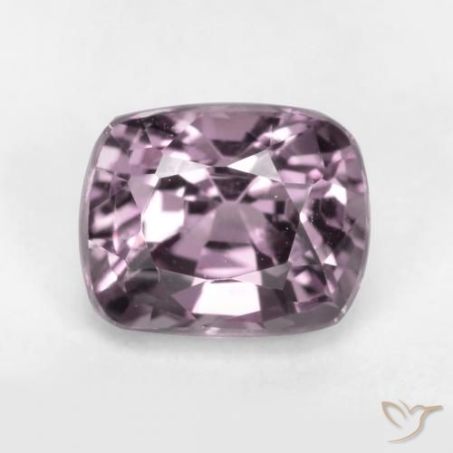 0.79ct Naturale Grigio Viola Spinello, Cuscino, VS