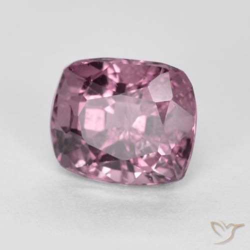 Spinello Viola medio-scuro naturale da 0.81 ct, Cuscino, VS