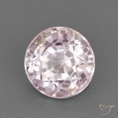 Spinello Rosa Molto Chiaro naturale da 0.75 ct, Rotondo, VS-SI