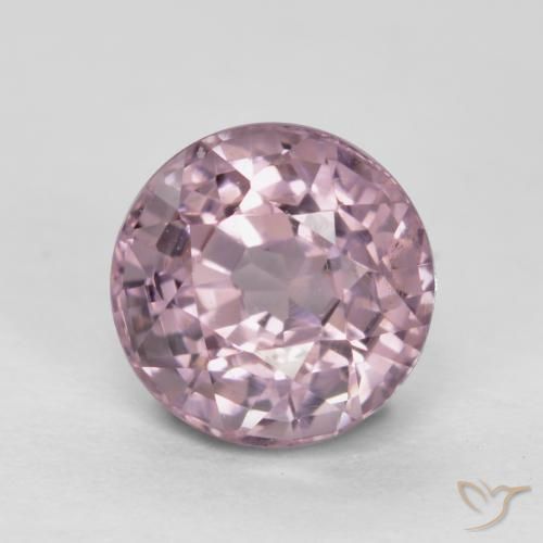 Spinello Rosa violetto naturale da 0.75 ct, Rotondo, VS-SI