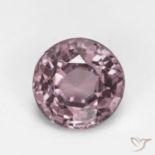 Spinello Rosa violetto naturale da 0.61 ct, Rotondo, VS