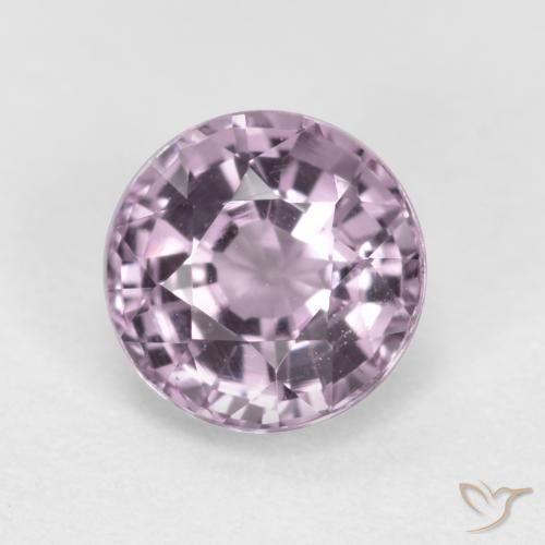 0.63ct Naturale Viola Rosato Grigio Spinello, Rotondo, VS, Photo A