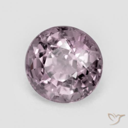 Spinello Viola grigiastro chiaro naturale da 0.72 ct, Rotondo, VS