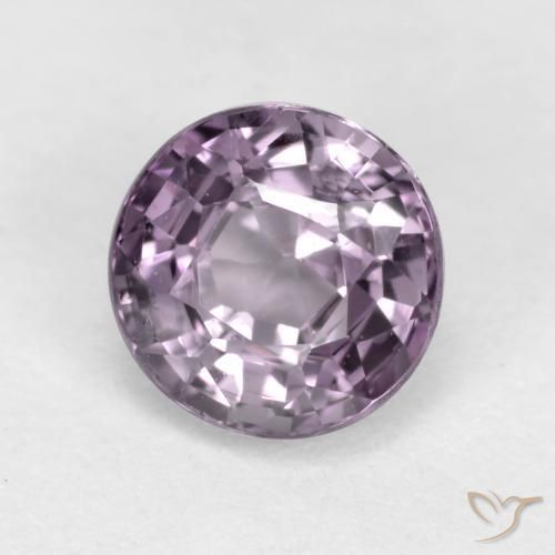 Spinello Viola medio naturale da 0.72 ct, Rotondo, VVS-VS