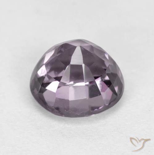 Spinello Viola medio naturale da 0.72 ct, Rotondo, VVS-VS
