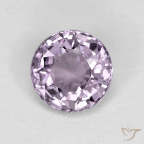 Spinello naturale viola da 0,53 ct, taglio rotondo, VS