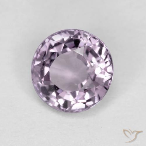 Spinello naturale viola da 0,53 ct, taglio rotondo, VS