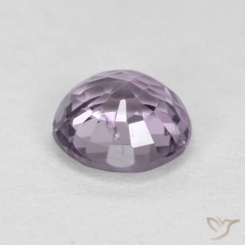 Spinello naturale viola da 0,53 ct, taglio rotondo, VS