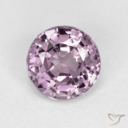 Spinello Viola chiaro naturale da 0.60 ct, Rotondo, VVS-VS