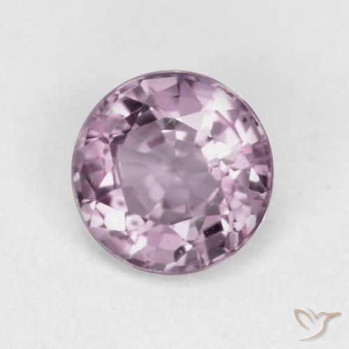 Spinello Viola chiaro naturale da 0.60 ct, Rotondo, VVS-VS
