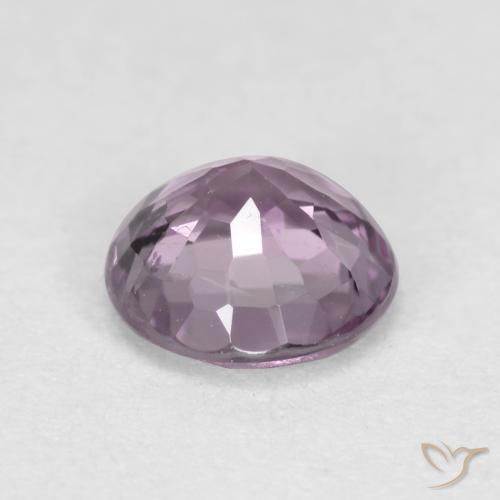 Spinello Viola chiaro naturale da 0.60 ct, Rotondo, VVS-VS