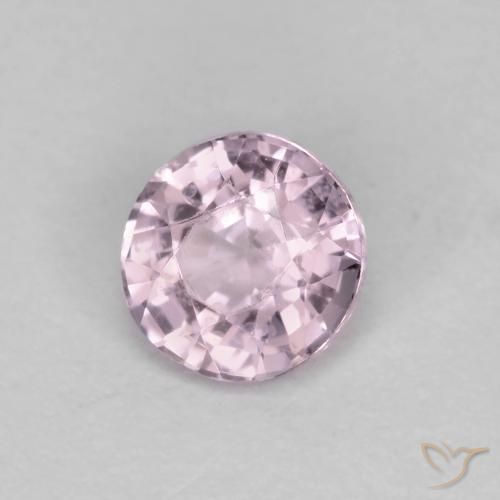 Spinello Viola rosato molto chiaro naturale da 0.58 ct, Rotondo, VS