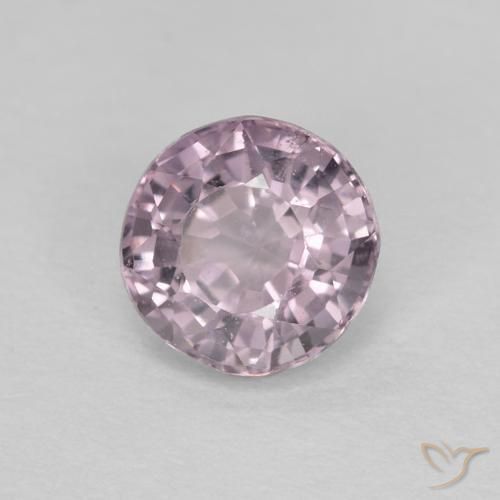 Spinello Viola grigio naturale da 0.60 ct, Rotondo, VVS-VS