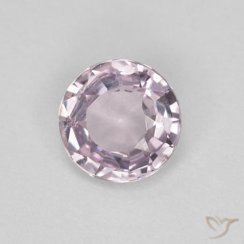 Spinello Viola grigio naturale da 0.47 ct, Rotondo, VVS-VS