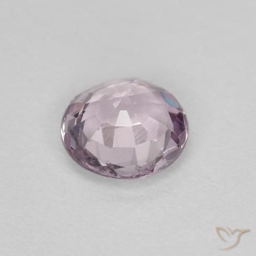 Spinello Viola grigio naturale da 0.47 ct, Rotondo, VVS-VS