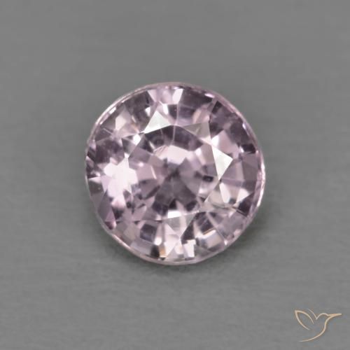 0.53ct Naturale Viola grigiastro chiaro Spinello, Rotondo, VVS-VS