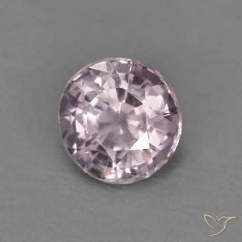 Spinello Viola grigiastro chiaro naturale da 0.53 ct, Rotondo, VVS-VS