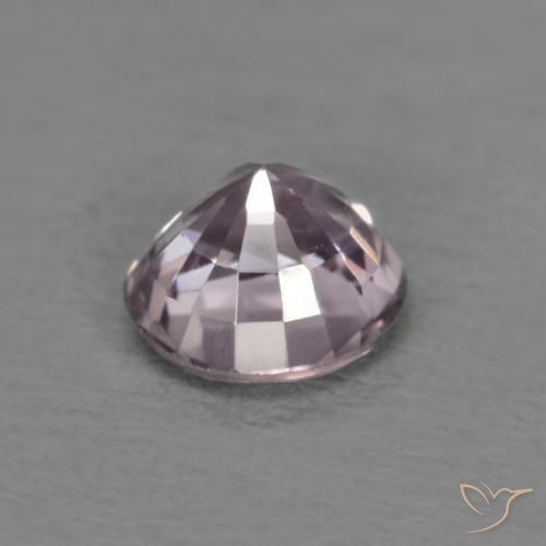 Spinello Viola grigiastro chiaro naturale da 0.53 ct, Rotondo, VVS-VS